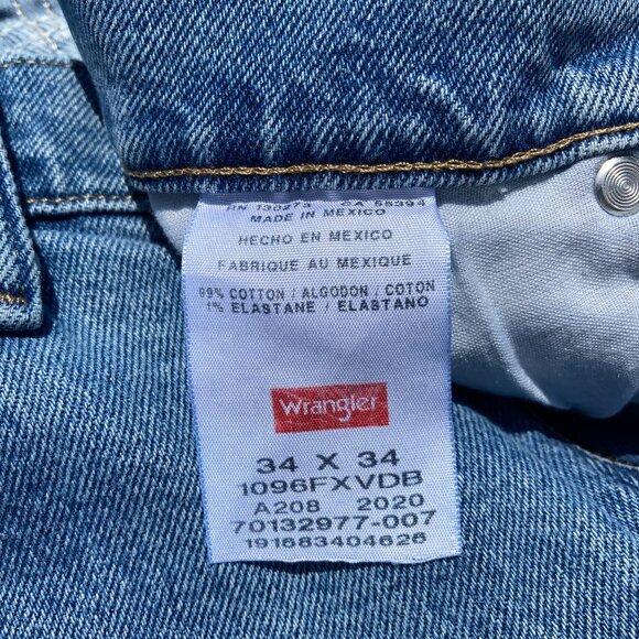 Wrangler Jeans Men's 34x34 Regular Straight Fit / Straight Leg Blue Denim 2 Pair - Picture 7 of 16